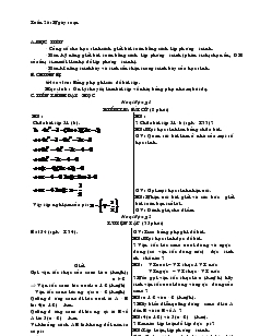 Giáo án Toán lớp 6 - Tuần 26