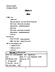 Giáo án Toán học 6 - Hình học - Tiết 17 đến tiết 27