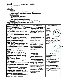 Giáo án Toán học 6 - Hình học - Tiết: 25 - Bài 8: Đường tròn