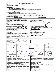 Giáo án Toán học 6 - Hình học - Tiết 27: Ôn tập chương II