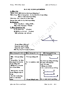 Giáo án Toán học lớp 6 - Hình học - Bài 7: Độ dài đoạn thẳng