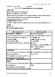 Giáo án Toán học lớp 6 - Hình học - Tiết 12 - Bài 11: Trung điểm của đoạn thẳng