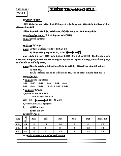 Giáo án Toán học lớp 6 - Hình học - Tiết 13