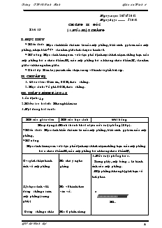 Giáo án Toán học lớp 6 - Hình học - Tiết 15 đến tiết 28