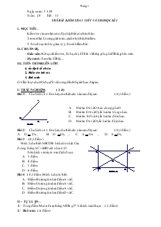 Giáo án Toán học lớp 6 - Hình học - Tiết 15 đến tiết 28