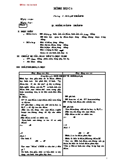 Giáo án Toán học lớp 6 - Hình học - Tiết 1 đến tiết 14