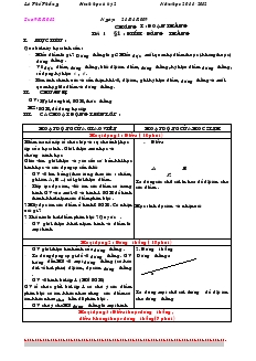 Giáo án Toán học lớp 6 - Hình học - Tiết 1 đến tiết 29