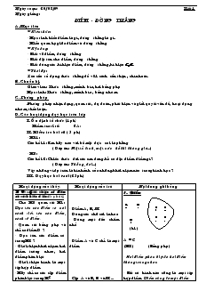 Giáo án Toán học lớp 6 - Hình học - Tiết 1 đến tiết 27