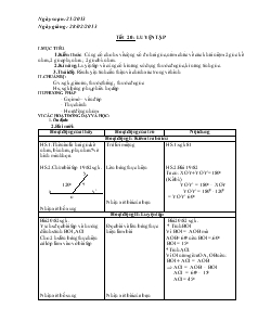Giáo án Toán học lớp 6 - Hình học - Tiết 20: Luyện tập