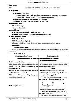 Giáo án Toán học lớp 6 - Hình học - Tuần 11 đến tuần 14