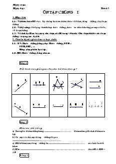 Giáo án Toán học lớp 6 - Hình học - Tuần 13, 14, 19