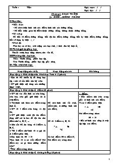 Giáo án Toán học lớp 6 - Hình học - Tuần 1 đến tuần 6