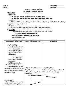 Giáo án Toán học lớp 6 - Hình học - Tuần 1 đến tuần 14