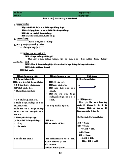 Giáo án Toán học lớp 6 - Hình học - Tuần 8