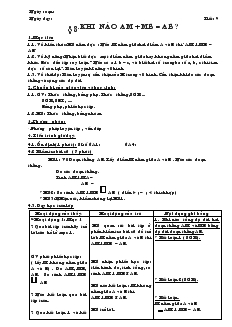 Giáo án Toán học lớp 6 - Hình học - Tuần 9, 10, 11, 12