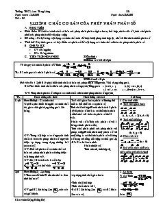Giáo án Toán lớp 6 - Tiết 85 - Bài 11: Tính chất cơ bản của phép nhân phân số