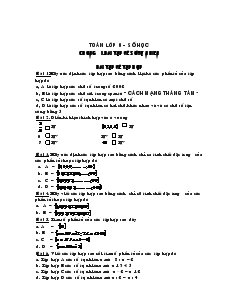 Toán lớp 6 – Số học chương I, bài tập về số tự nhiên