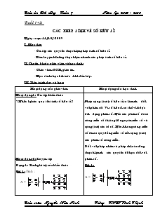 Giáo án Bồi dưỡng Toán 7 - Năm học 2009 - 2010