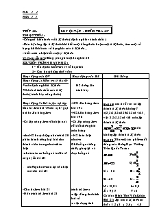 Giáo án - Đại số 7 - Chương I - Tiết 10: Luyện tập - Kiểm tra 15 phút