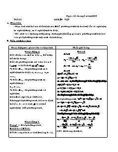 Giáo án Đại số 9 - Tiết 53: Luyện tập