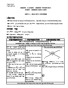 Giáo án Hình học 7 - Tiết 1 đến tiết 4