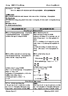 Giáo án Hình học 7 - Trường THCS Cẩm Nhượng