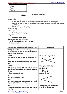 Giáo án Hình Học 7 - Trường THCS & THPT Huỳnh Văn Nghệ