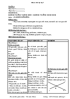 Giáo án hình học lớp 7 - Tuần 1 đến tuần 23