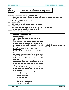 Giáo án Ngữ văn 6 - Trường THCS Nguyễn Thái Bình