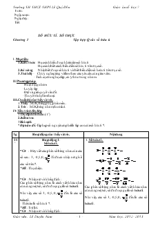 Giáo án số học 7 - Trường TH-THCS-THPT Lê Quý Đôn
