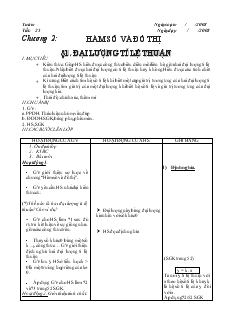 Giáo án Toán 7 - Đại số - Chương II