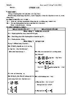 Giáo án Toán 7 - Đại số - Tiết 11: Luyện tập