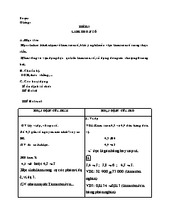 Giáo án Toán 7 - Đại số - Tiết 15: Làm tròn số