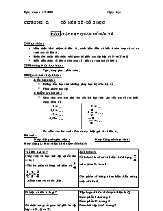 Giáo án Toán 7 - Đại số - Tiết 1: Tập hợp Q các số hữu tỉ