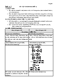 Giáo án Toán 7 - Đại số - Tiết 21 đến tiết 26