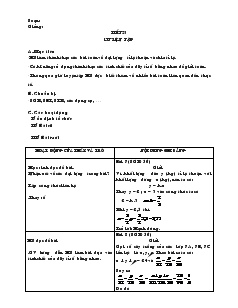 Giáo án Toán 7 - Đại số - Tiết 25: Luyện tập