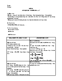 Giáo án Toán 7 - Đại số - Tiết 28: Luyệntập + Kiểm tra 15 phút