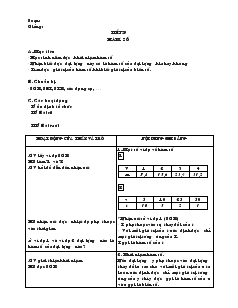 Giáo án Toán 7 - Đại số - Tiết 29: Hàm số