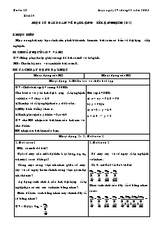 Giáo án Toán 7 - Đại số - Tiết 29: Một số bài toán về đại lượng tỉ lệ nghịch (tiếp)