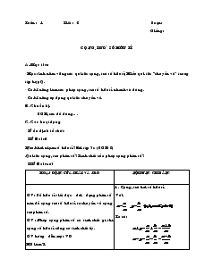 Giáo án Toán 7 - Đại số - Tiết 2: Cộng, trừ số hữu tỉ