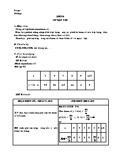 Giáo án Toán 7 - Đại số - Tiết 30: Luyện tập