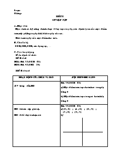 Giáo án Toán 7 - Đại số - Tiết 32: Luyện tập