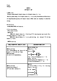 Giáo án Toán 7 - Đại số - Tiết 34: Luyện t ập