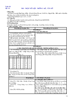 Giáo án Toán 7 - Đại số - Tiết 41 đến tiết 50