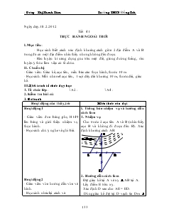 Giáo án Toán 7 - Đại số - Tiết 41: Thực hành ngoài trời