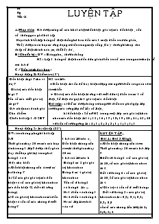 Giáo án Toán 7 - Đại số - Tiết 42: Luyện tập