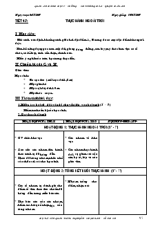 Giáo án Toán 7 - Đại số - Tiết 43 đến tiết 45