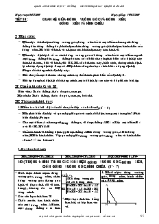 Giáo án Toán 7 - Đại số - Tiết 50: Quan hệ giữa đường vuông góc và đường xiên, đường xiên và hình chiếu