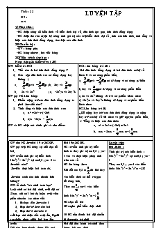 Giáo án Toán 7 - Đại số - Tiết 55: Luyện tập