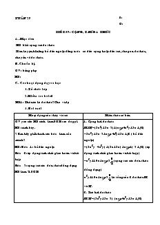 Giáo án Toán 7 - Đại số - Tiết 57: Cộng, trừ đa thức